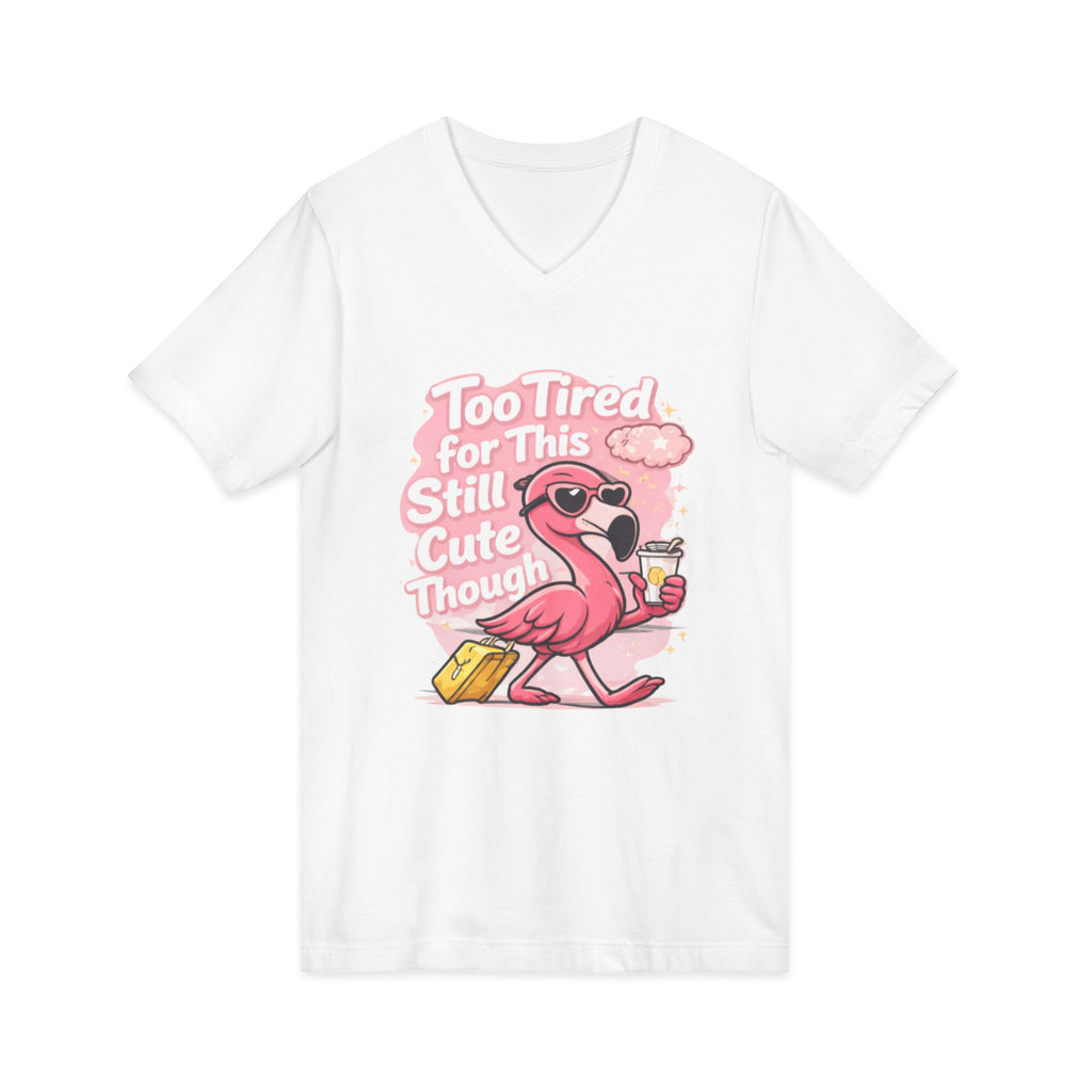 Unisex Jersey Short Sleeve V-Neck Tee