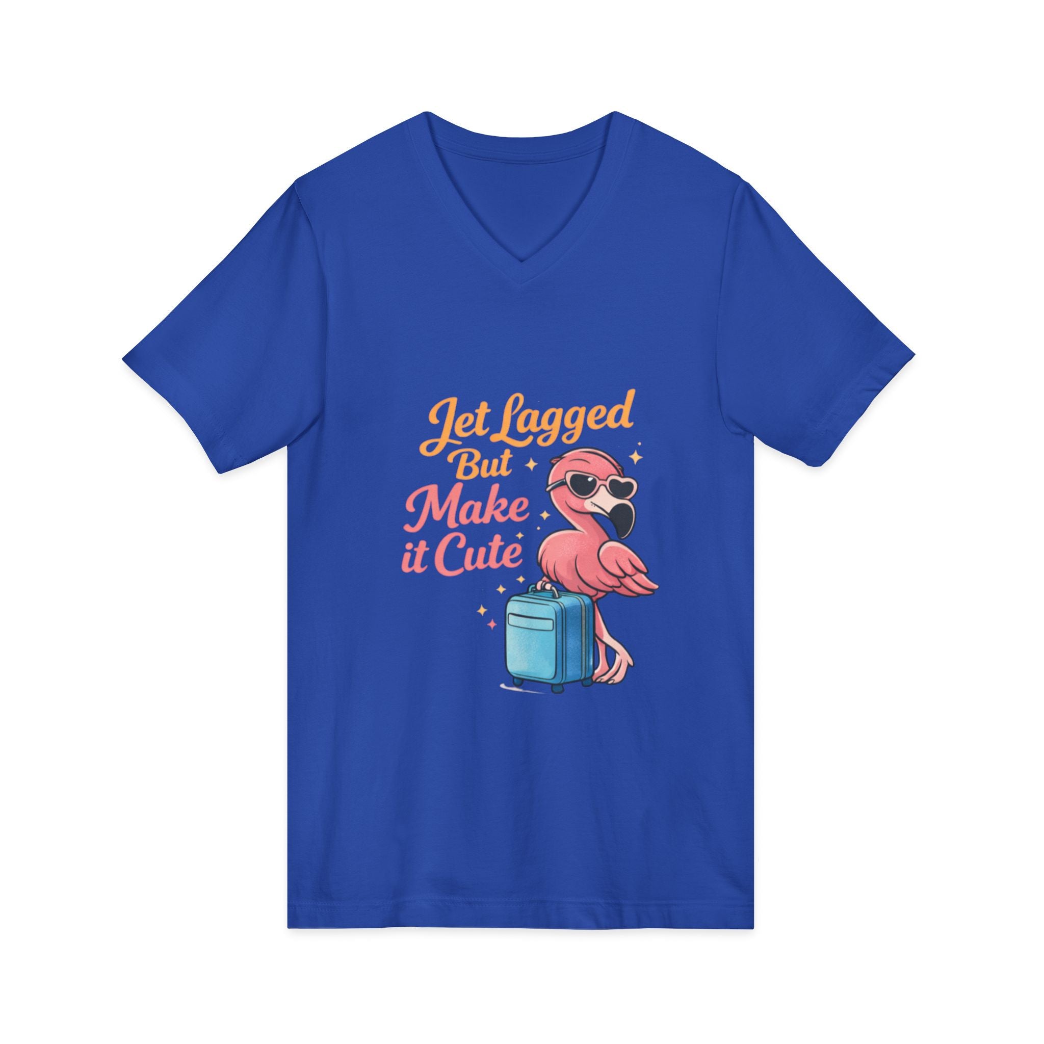Unisex Jersey Short Sleeve V-Neck Tee