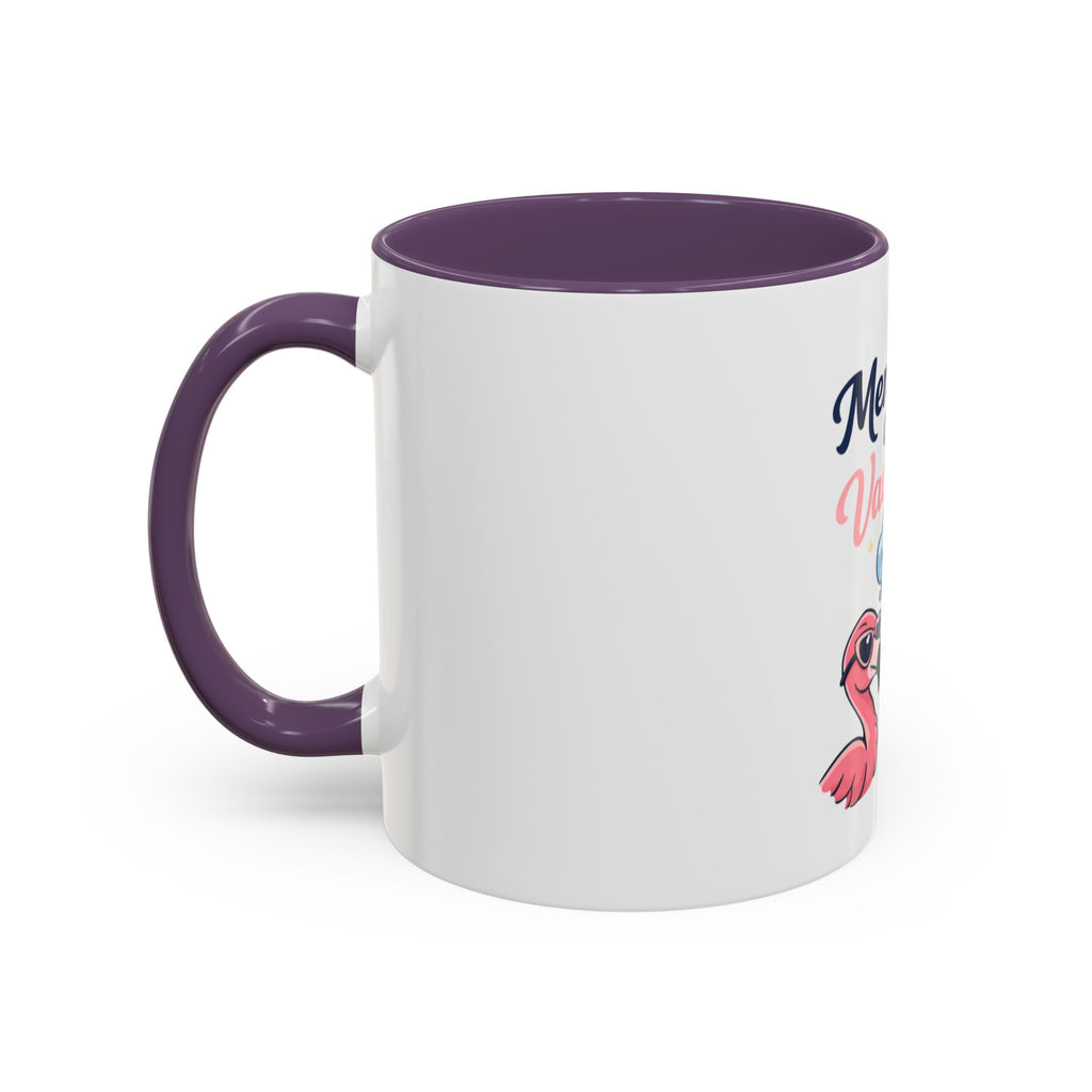 Mentally on Vacation Coffee Mug — Flamingo Palm Beach Tropical 11/15oz Accent Mug