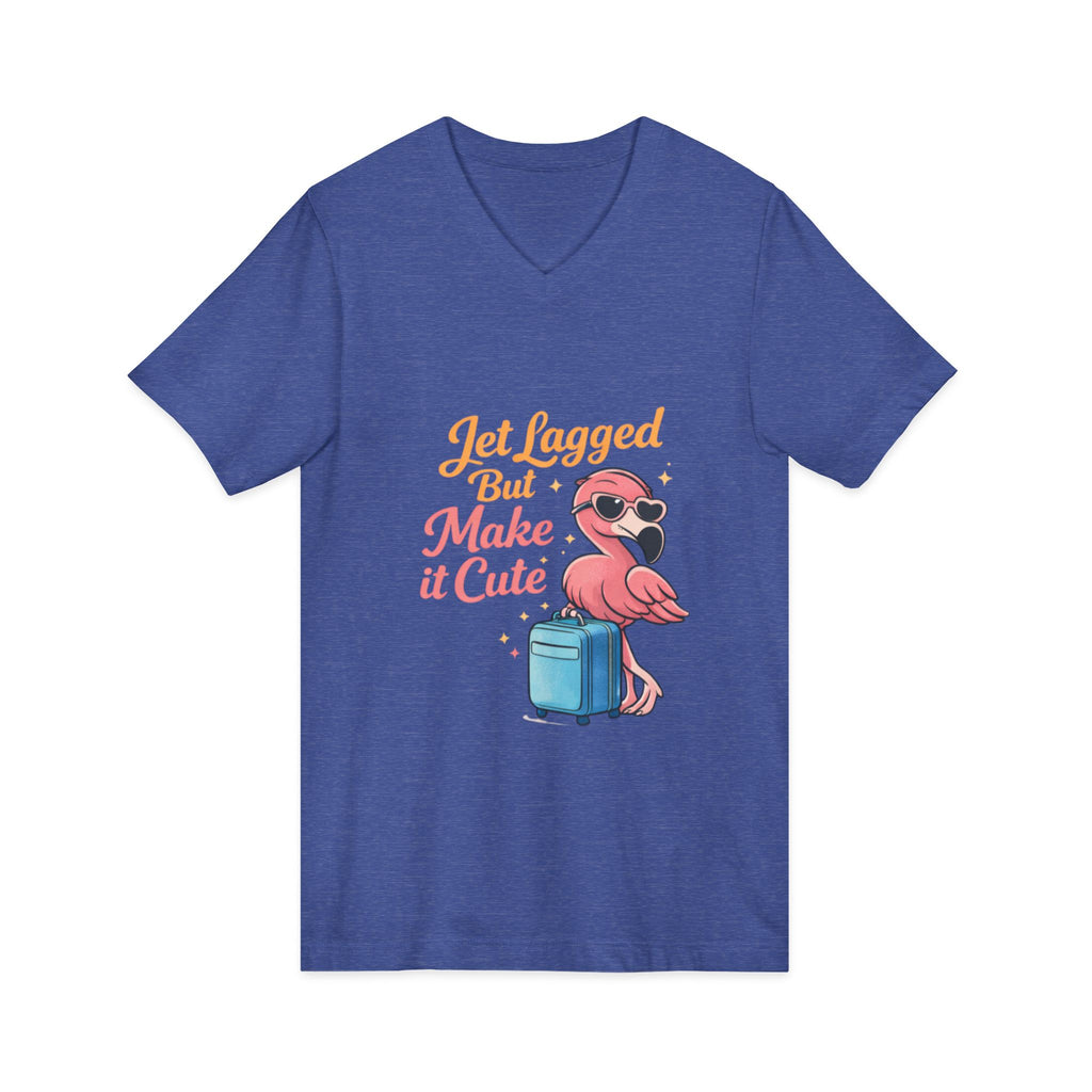 Unisex Jersey Short Sleeve V-Neck Tee