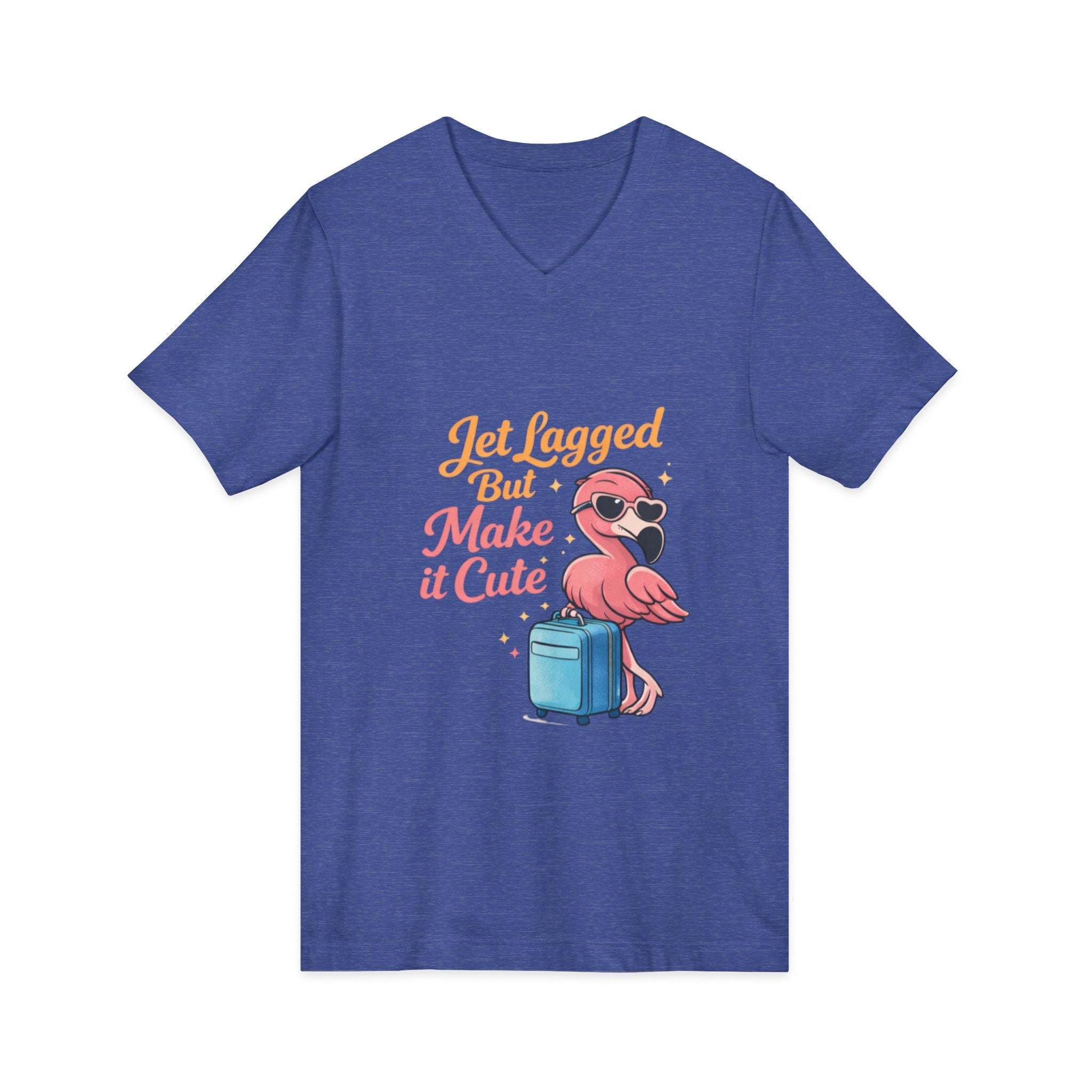 Unisex Jersey Short Sleeve V-Neck Tee