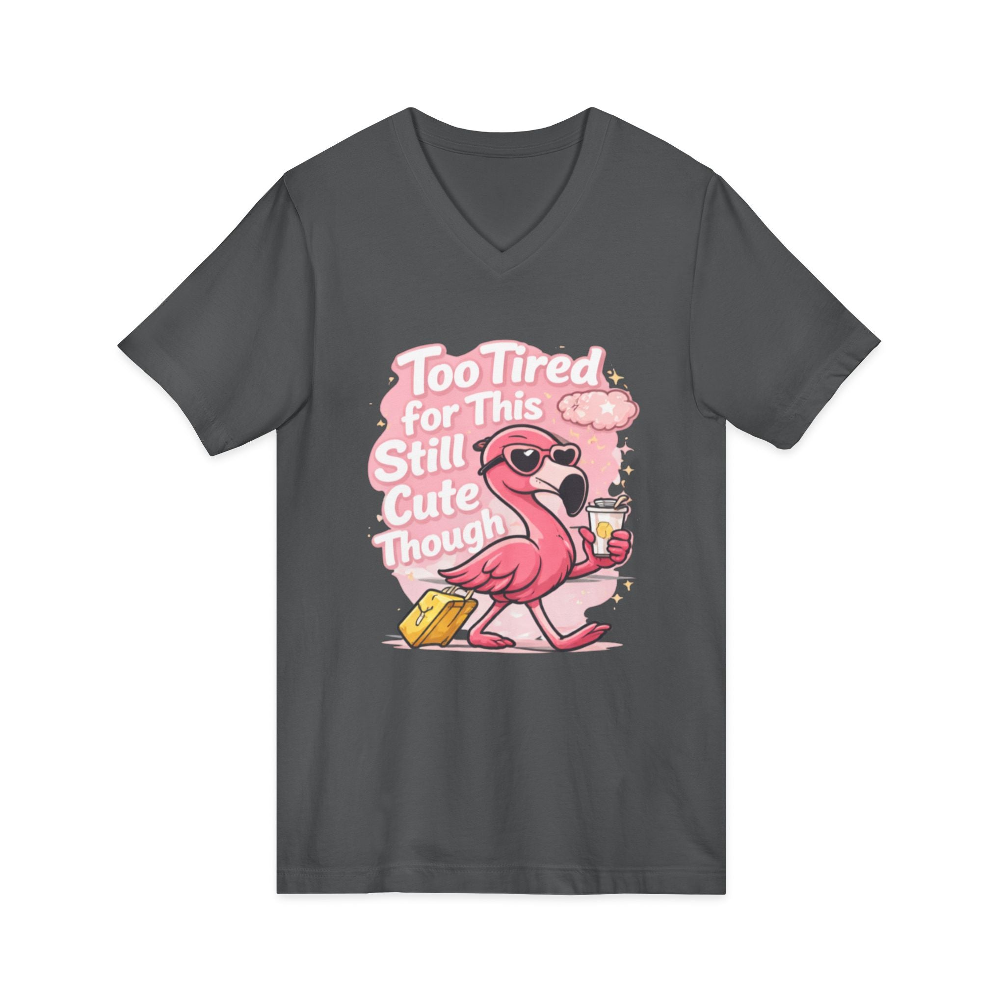 Unisex Jersey Short Sleeve V-Neck Tee