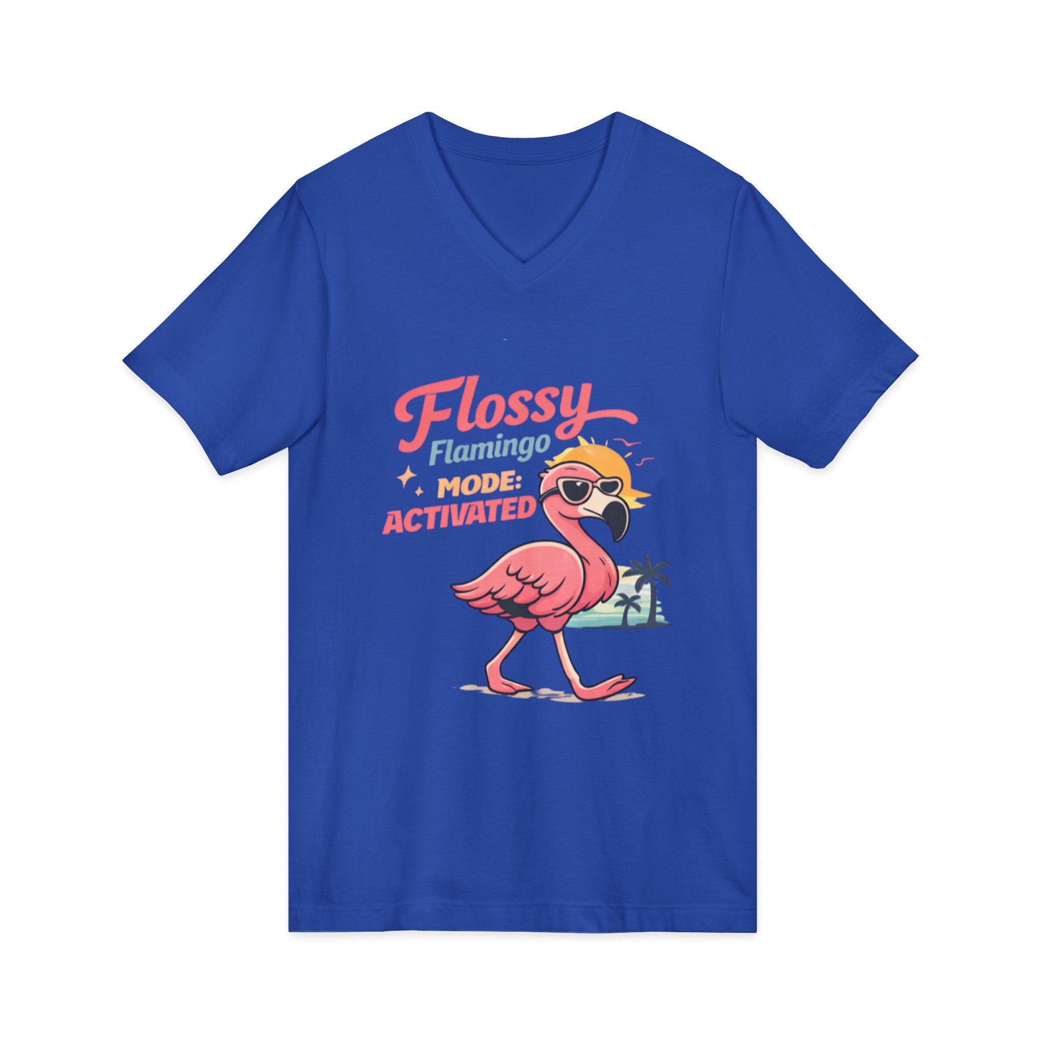 Unisex Jersey Short Sleeve V-Neck Tee