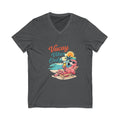 Vacay Vibes Only V‑Neck Tee — Beach Vacation Graphic T-Shirt