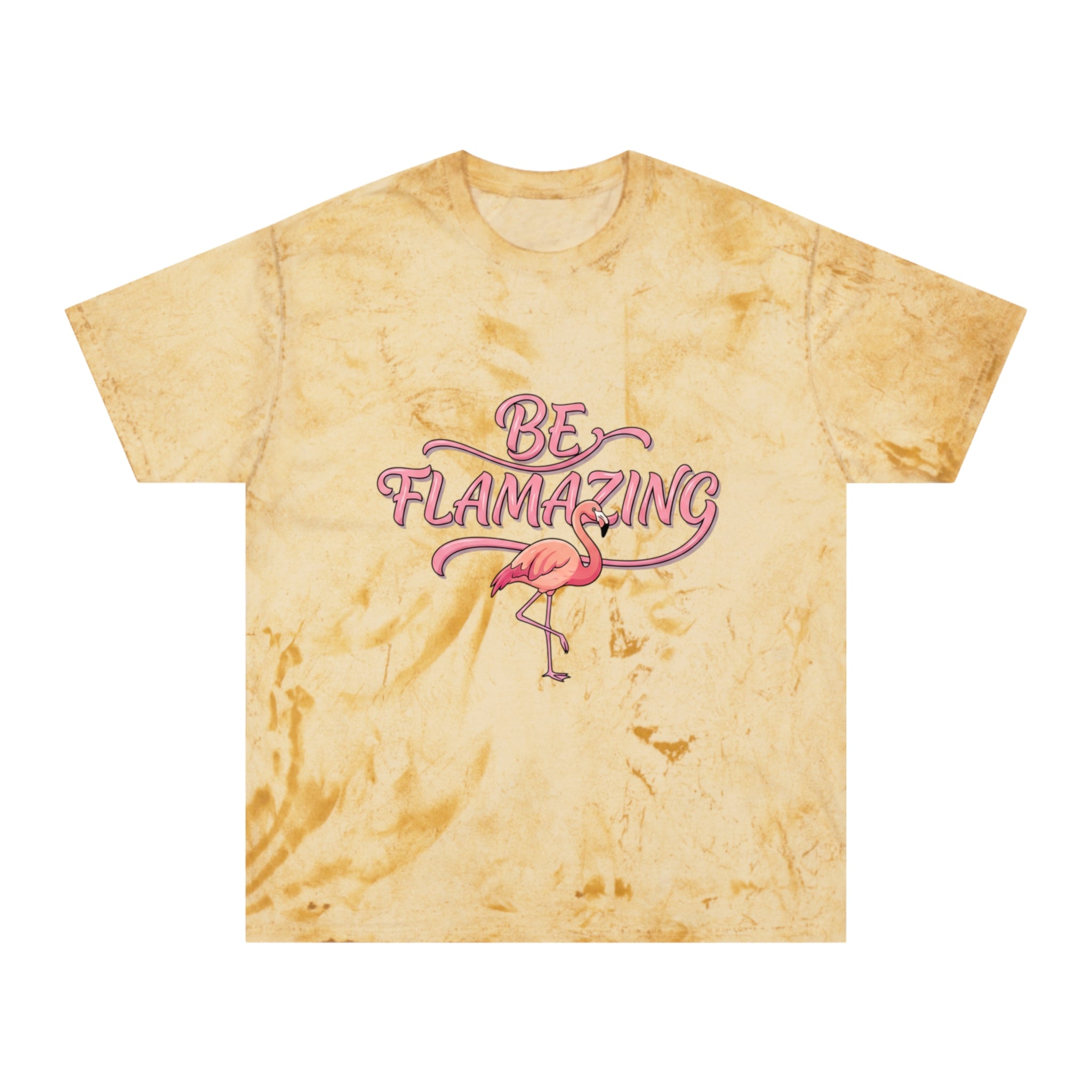 Be Flamazing Flamingo Tie-Dye T-Shirt