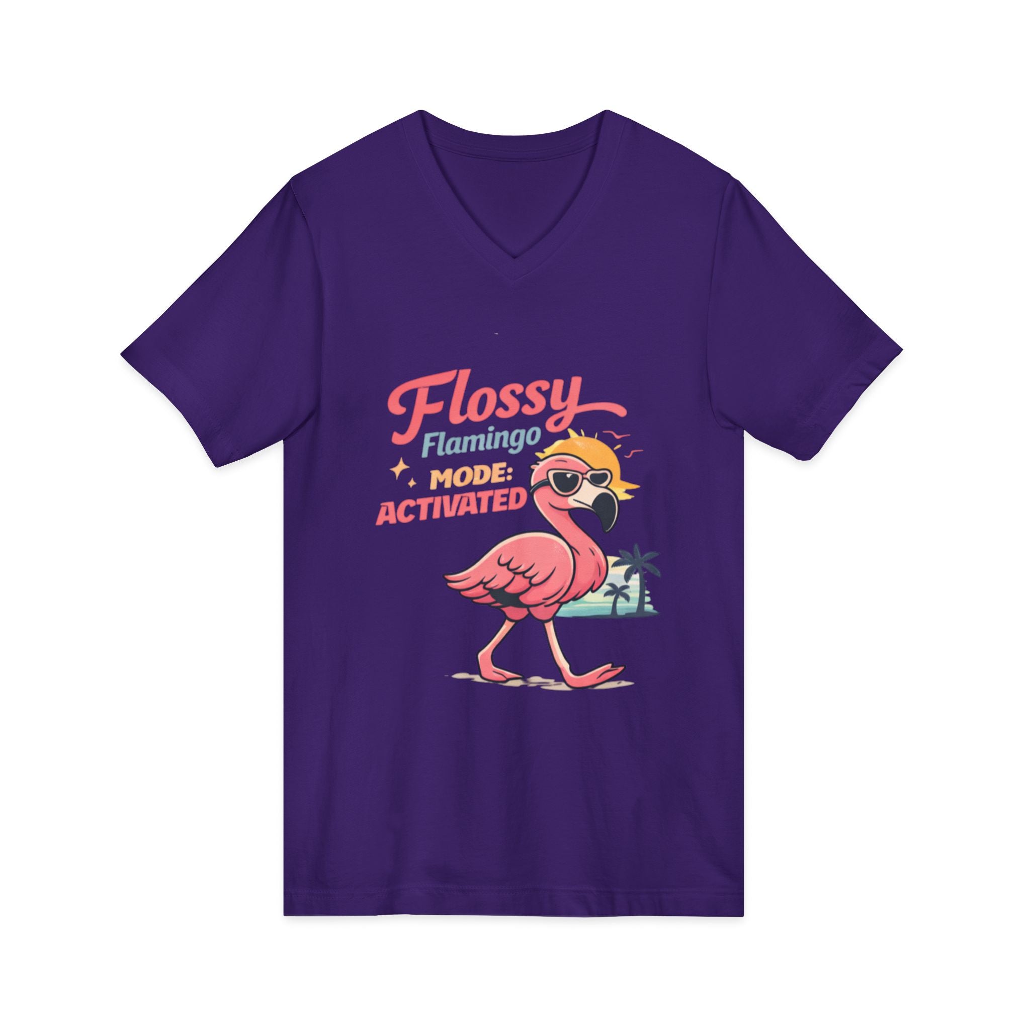 Unisex Jersey Short Sleeve V-Neck Tee