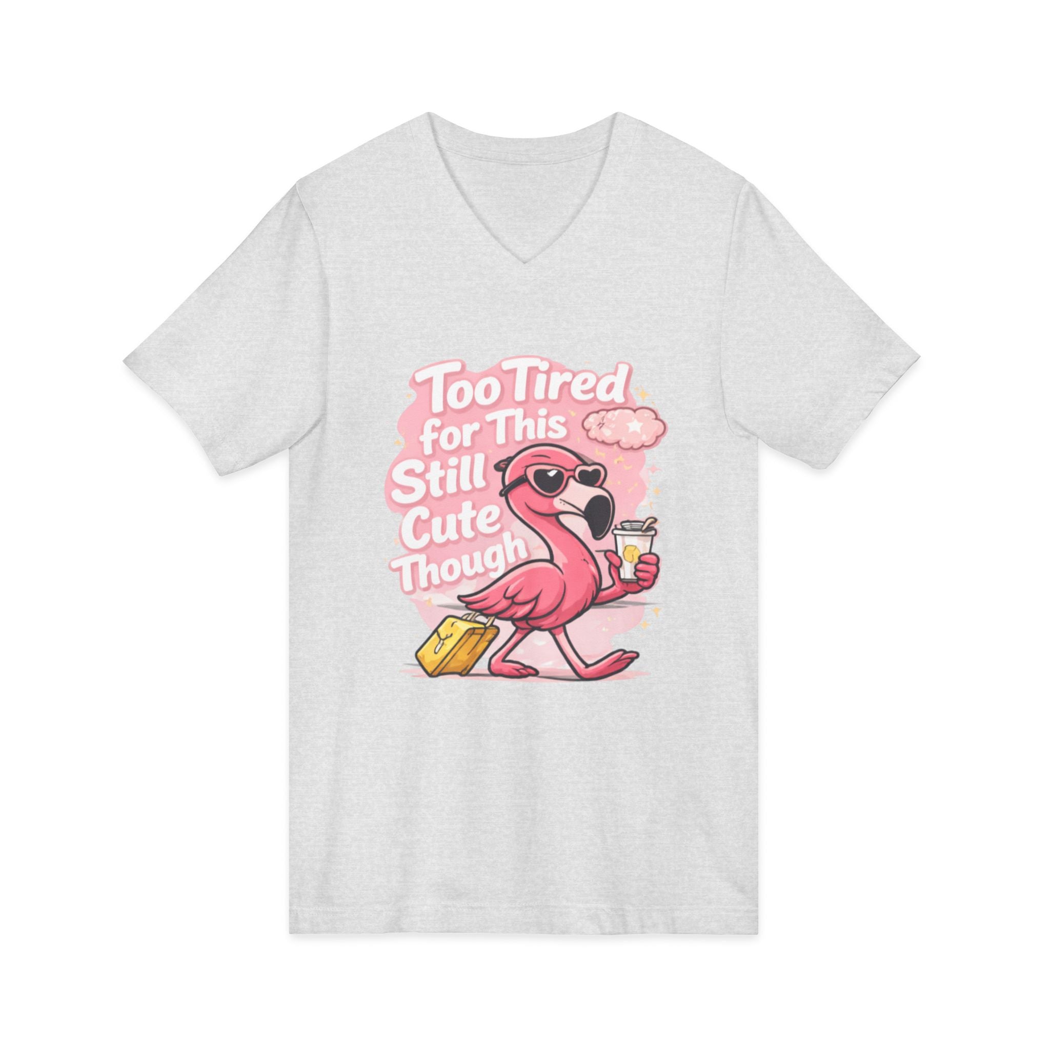 Unisex Jersey Short Sleeve V-Neck Tee