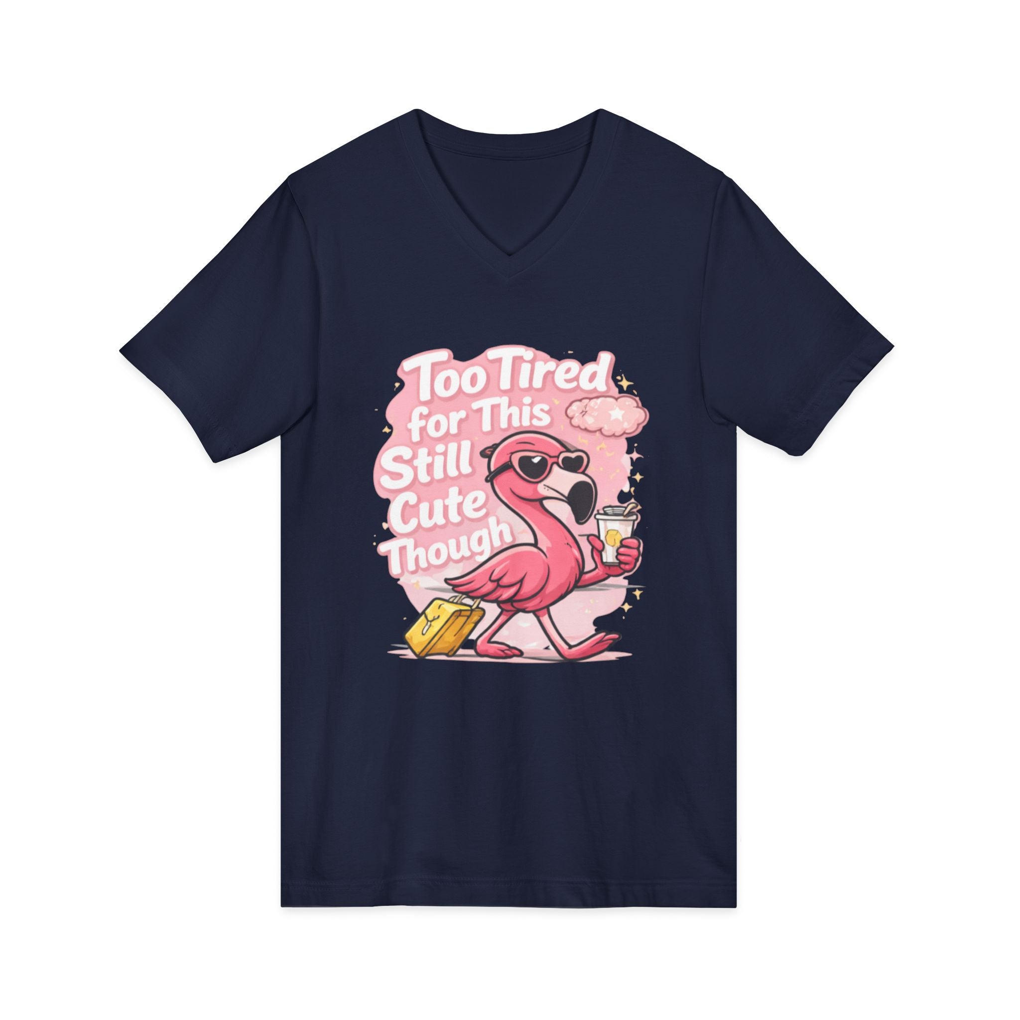Unisex Jersey Short Sleeve V-Neck Tee