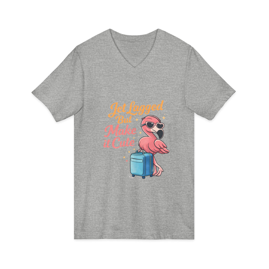 Unisex Jersey Short Sleeve V-Neck Tee