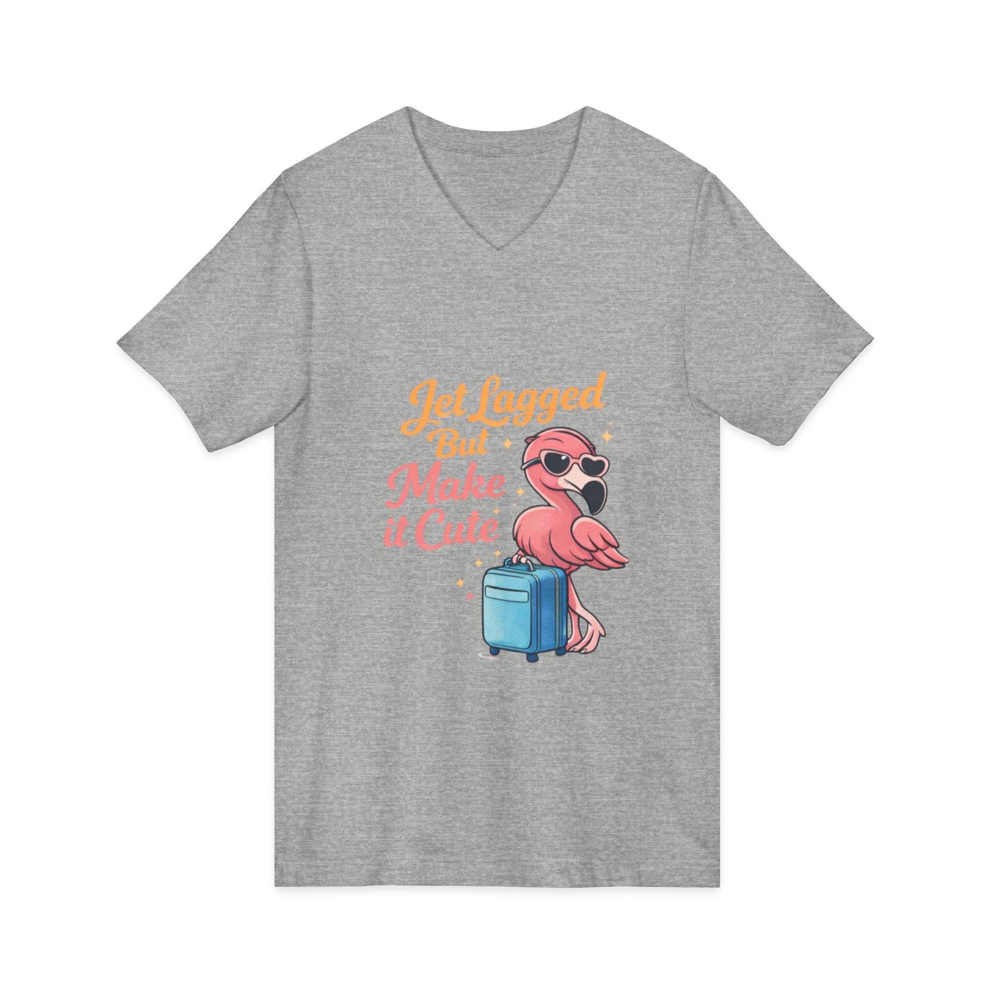 Unisex Jersey Short Sleeve V-Neck Tee
