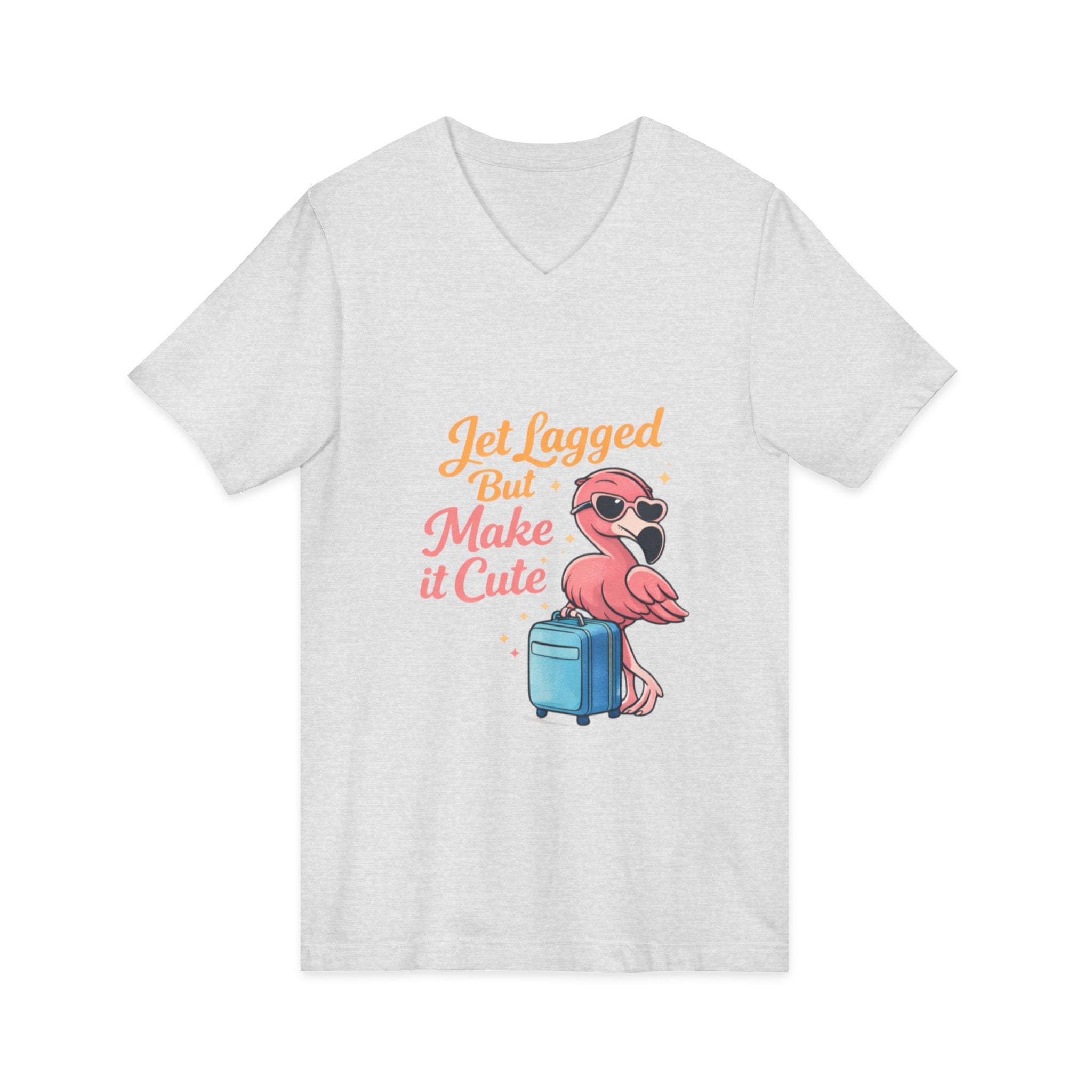 Unisex Jersey Short Sleeve V-Neck Tee