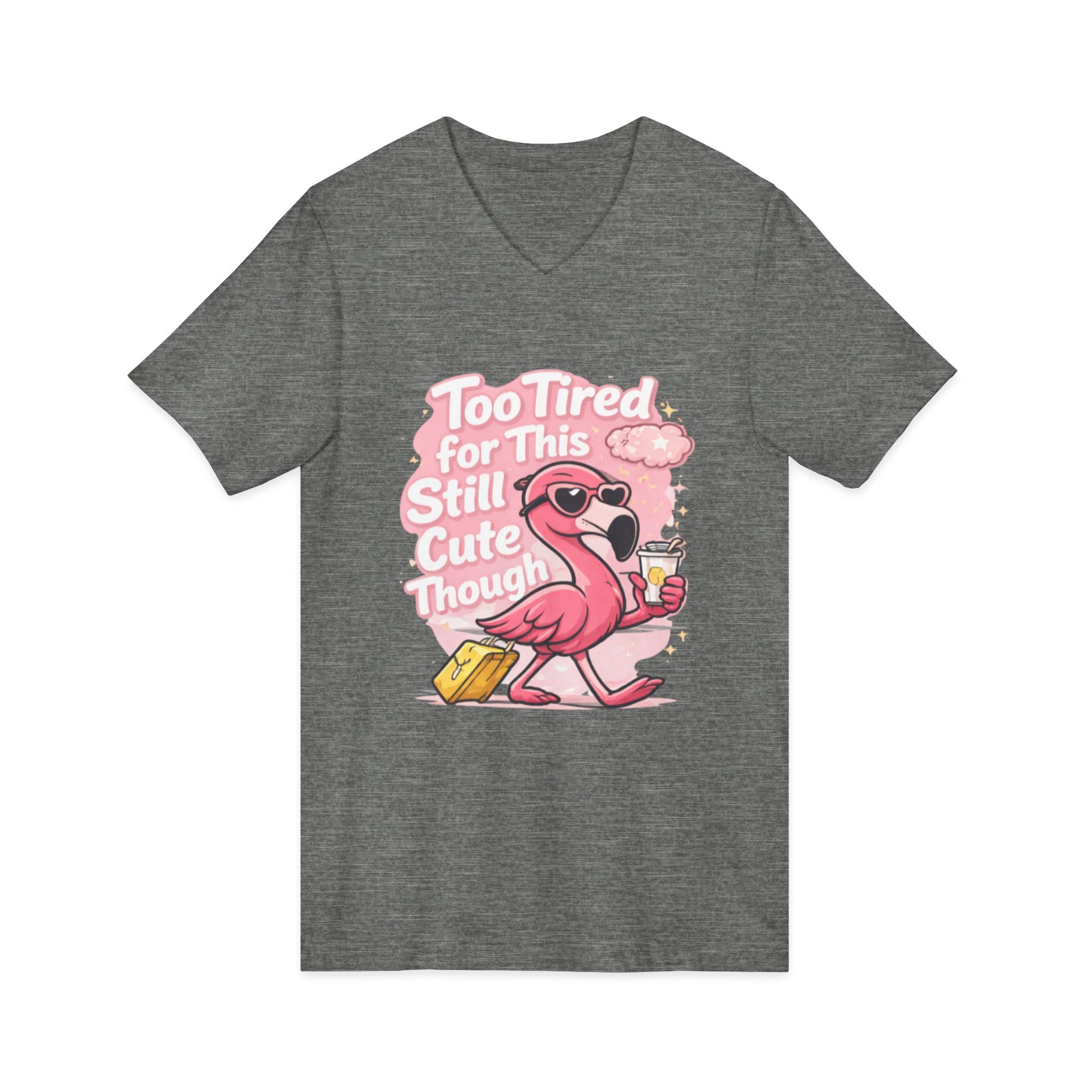 Unisex Jersey Short Sleeve V-Neck Tee