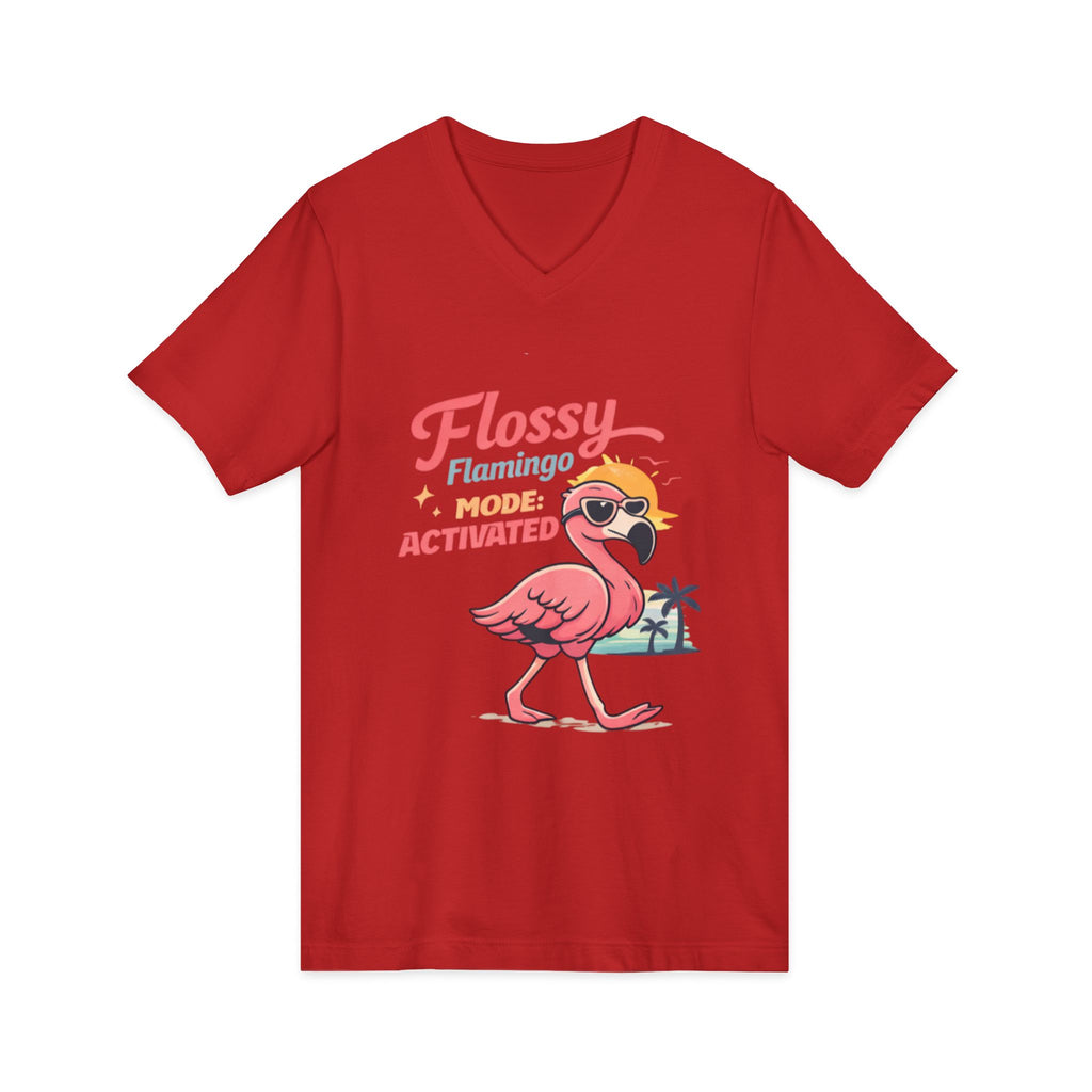 Unisex Jersey Short Sleeve V-Neck Tee
