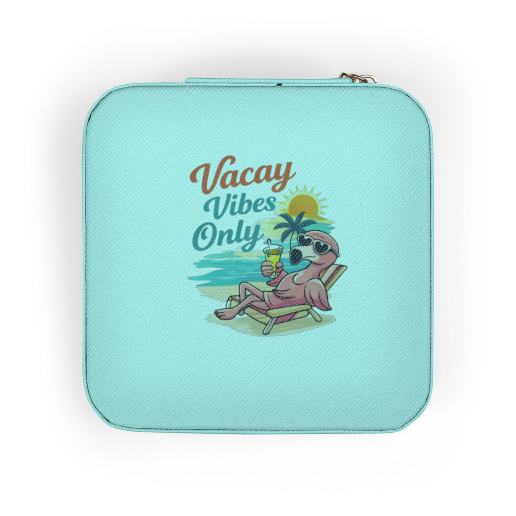 Vacation Vibes Only Jewelry Travel Case — Compact Pink Travel Jewelry Organizer