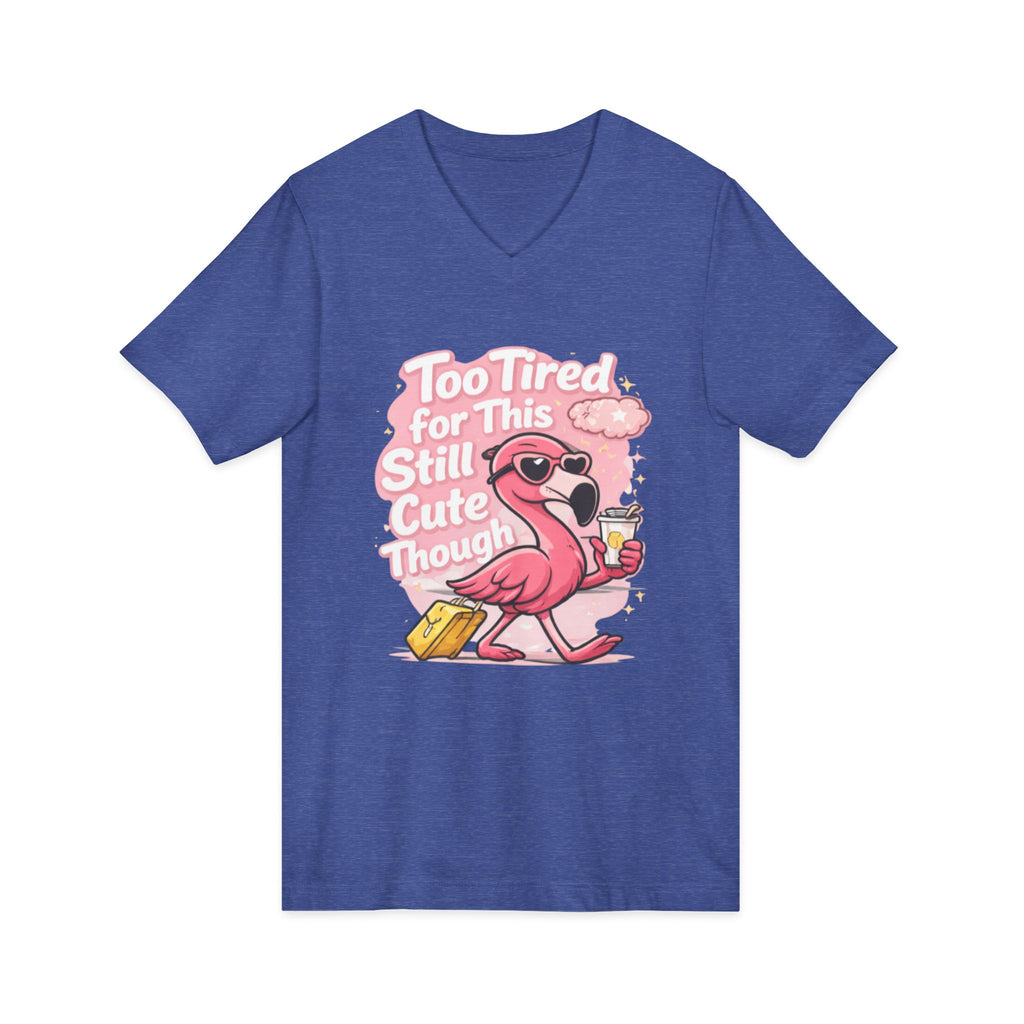 Unisex Jersey Short Sleeve V-Neck Tee