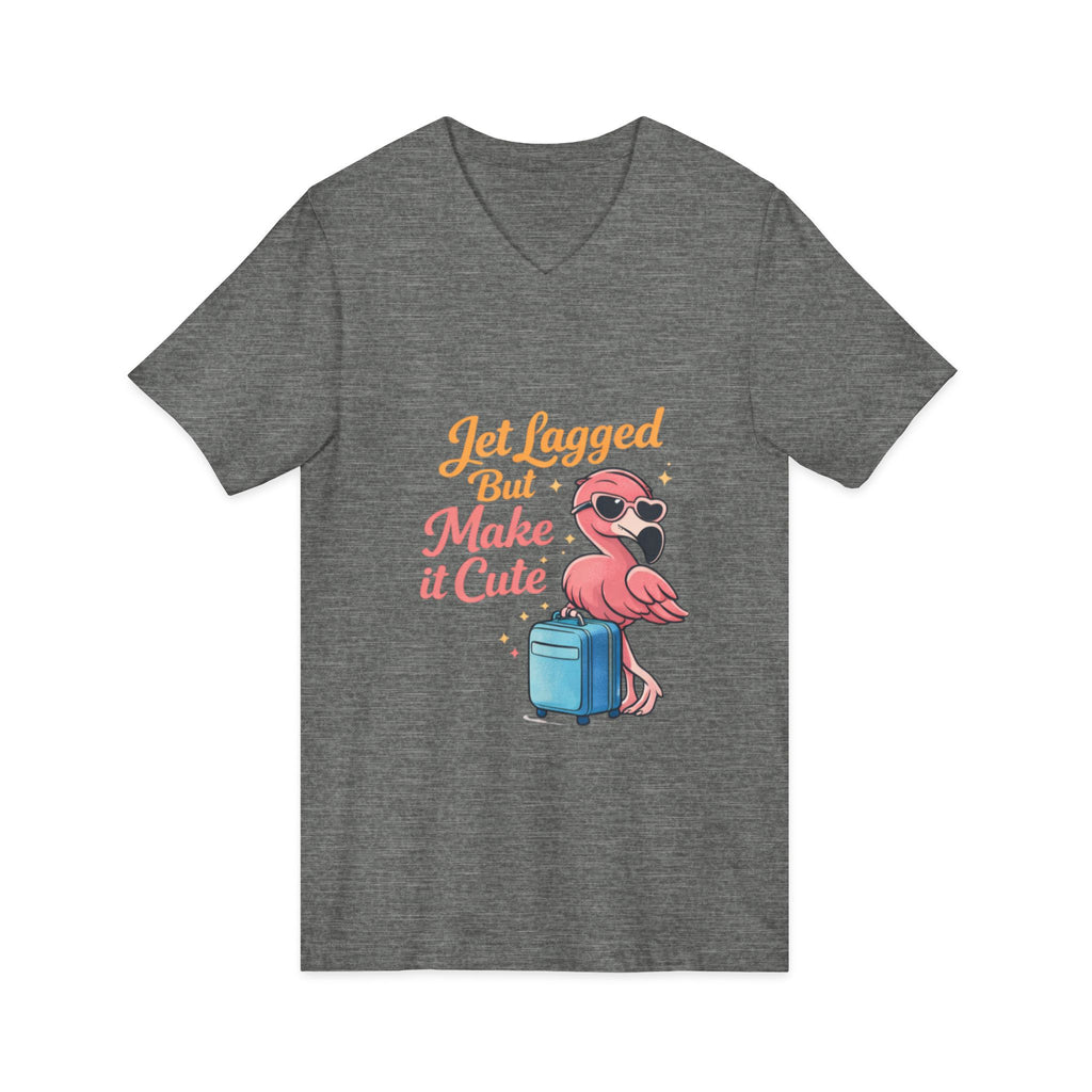 Unisex Jersey Short Sleeve V-Neck Tee