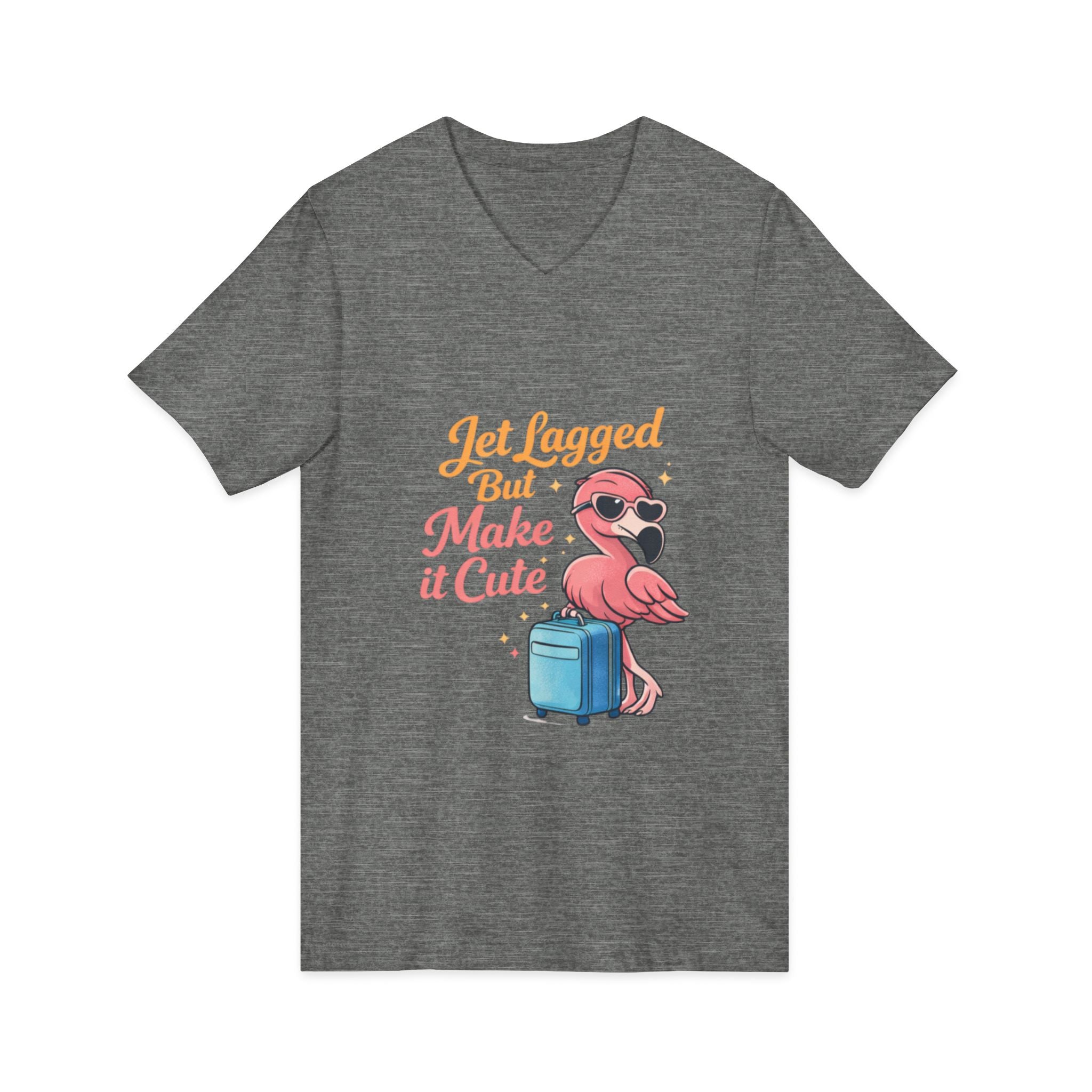 Unisex Jersey Short Sleeve V-Neck Tee