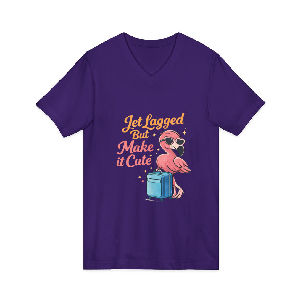 Unisex Jersey Short Sleeve V-Neck Tee