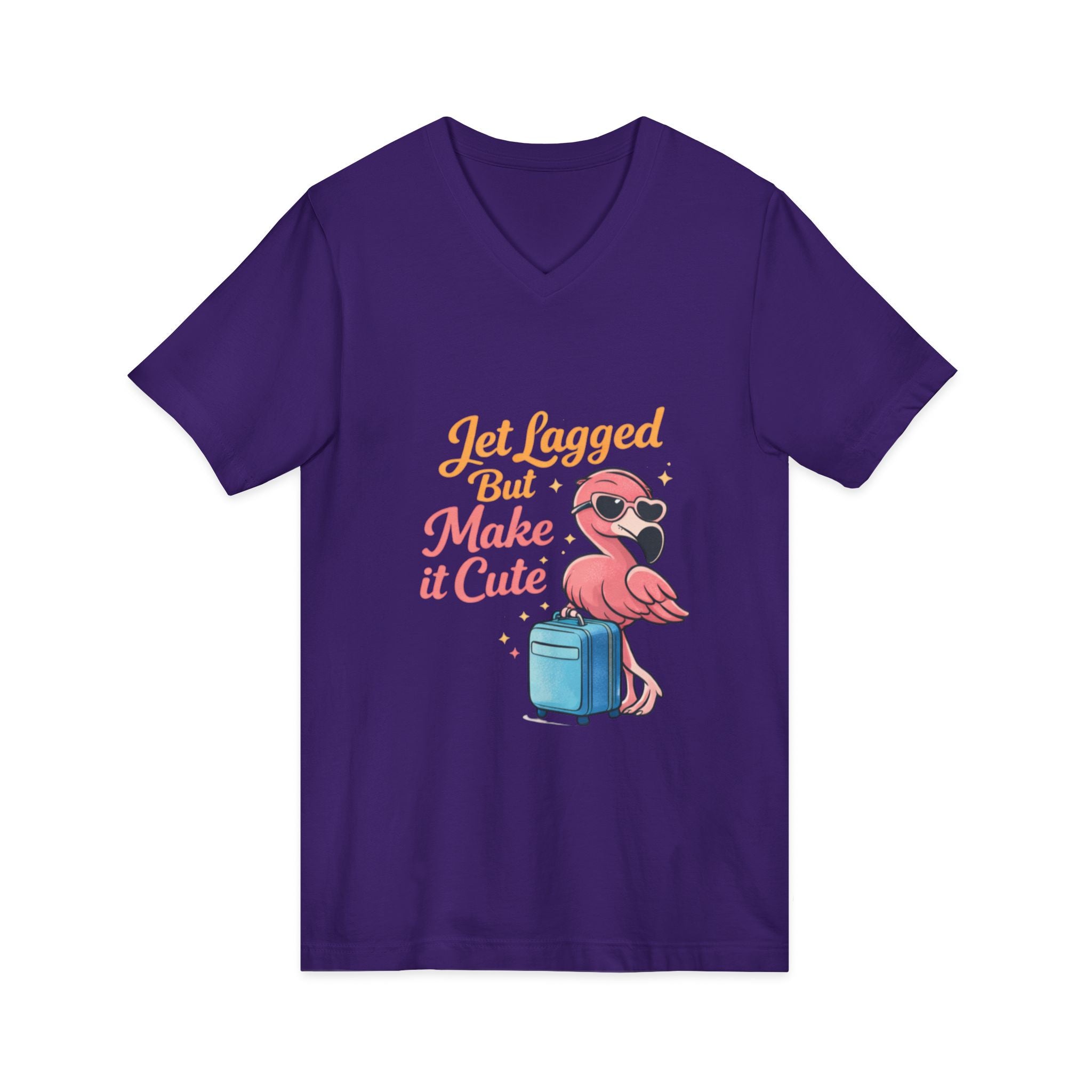 Unisex Jersey Short Sleeve V-Neck Tee