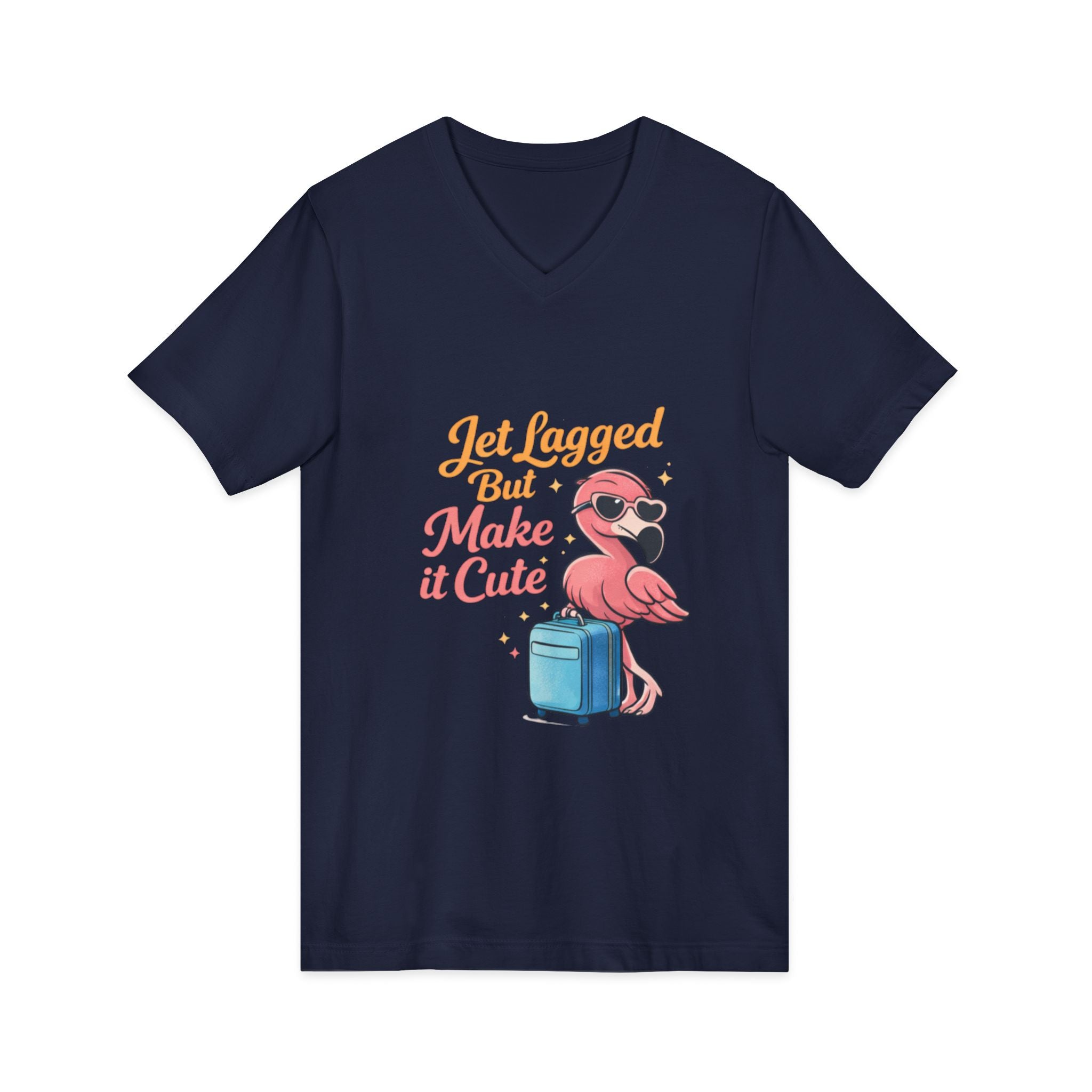Unisex Jersey Short Sleeve V-Neck Tee
