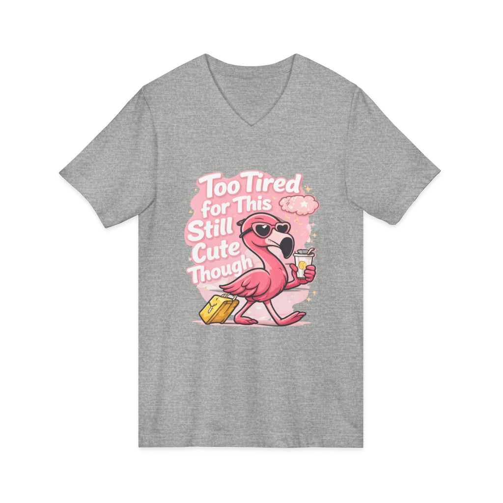 Unisex Jersey Short Sleeve V-Neck Tee