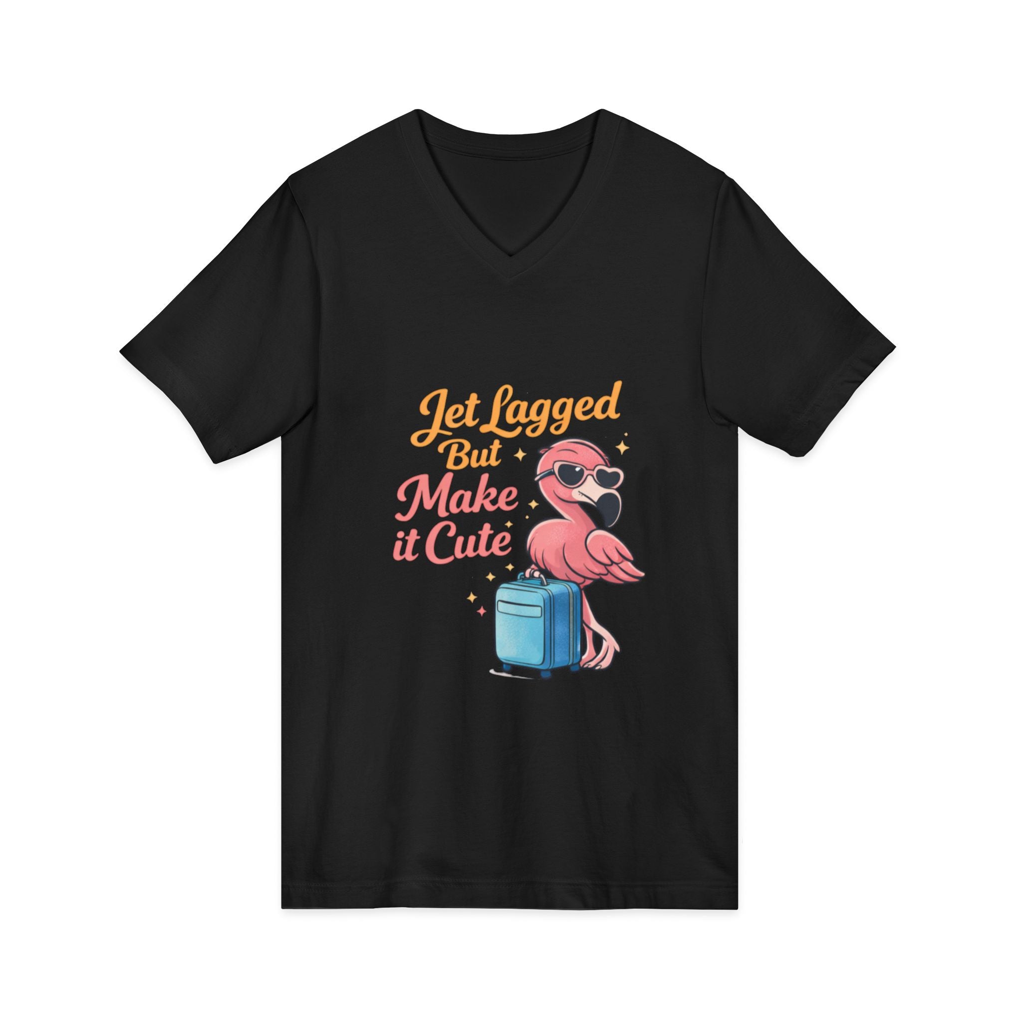 Unisex Jersey Short Sleeve V-Neck Tee