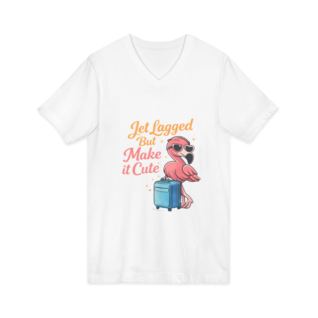 Unisex Jersey Short Sleeve V-Neck Tee