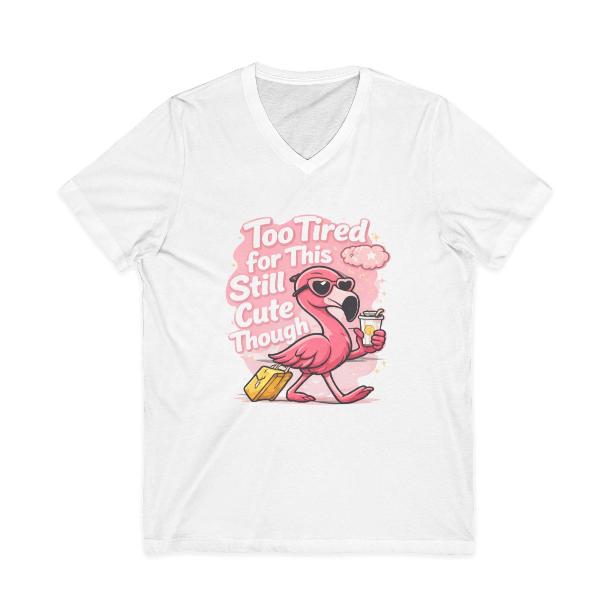 Unisex Jersey Short Sleeve V-Neck Tee