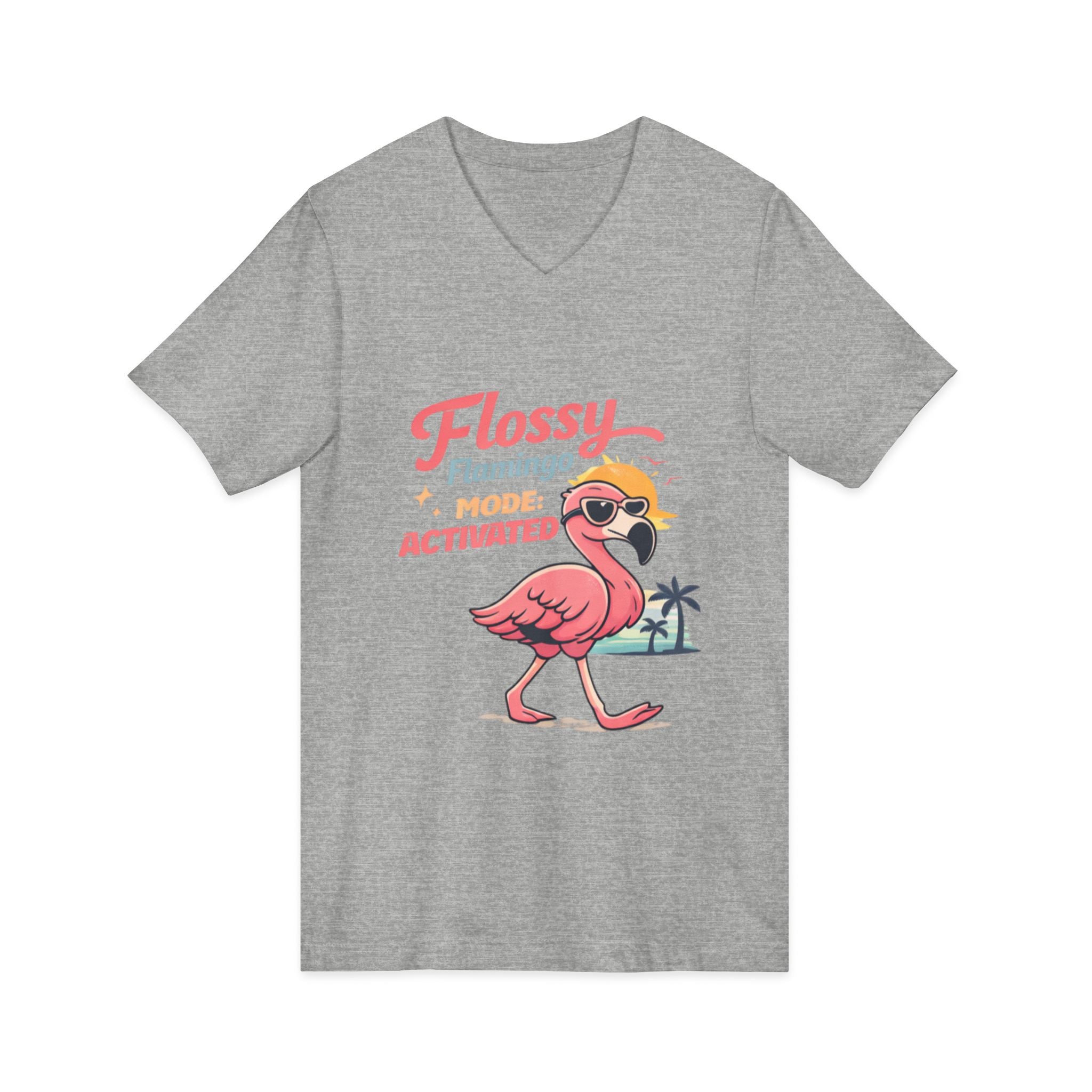Unisex Jersey Short Sleeve V-Neck Tee