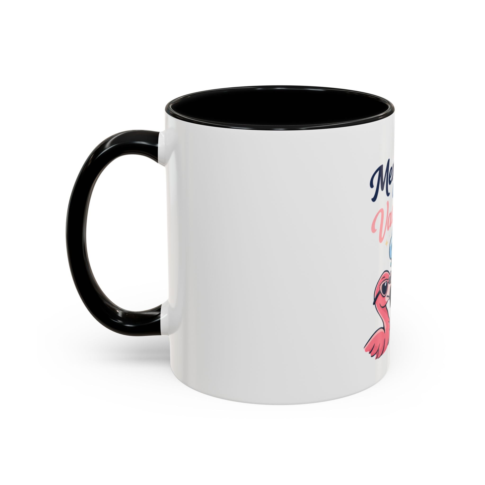 Mentally on Vacation Coffee Mug — Flamingo Palm Beach Tropical 11/15oz Accent Mug