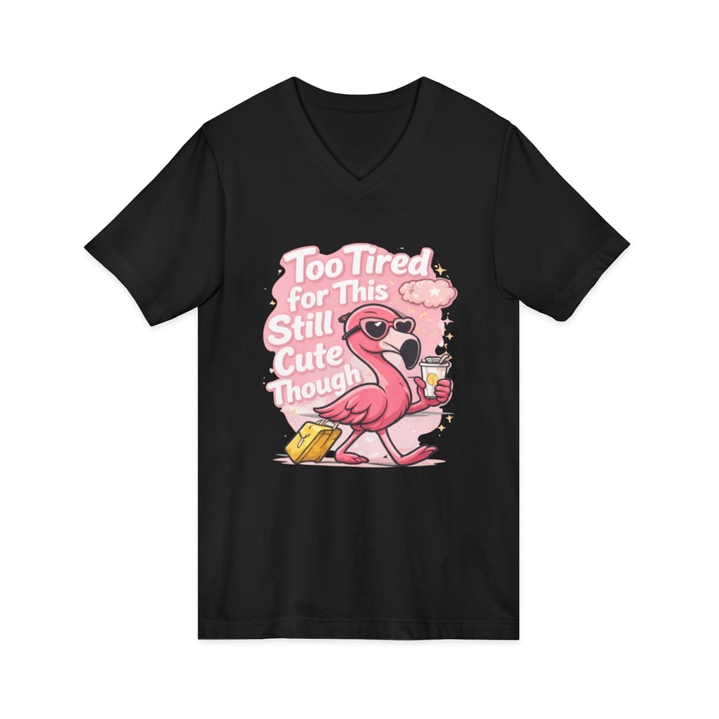 Unisex Jersey Short Sleeve V-Neck Tee