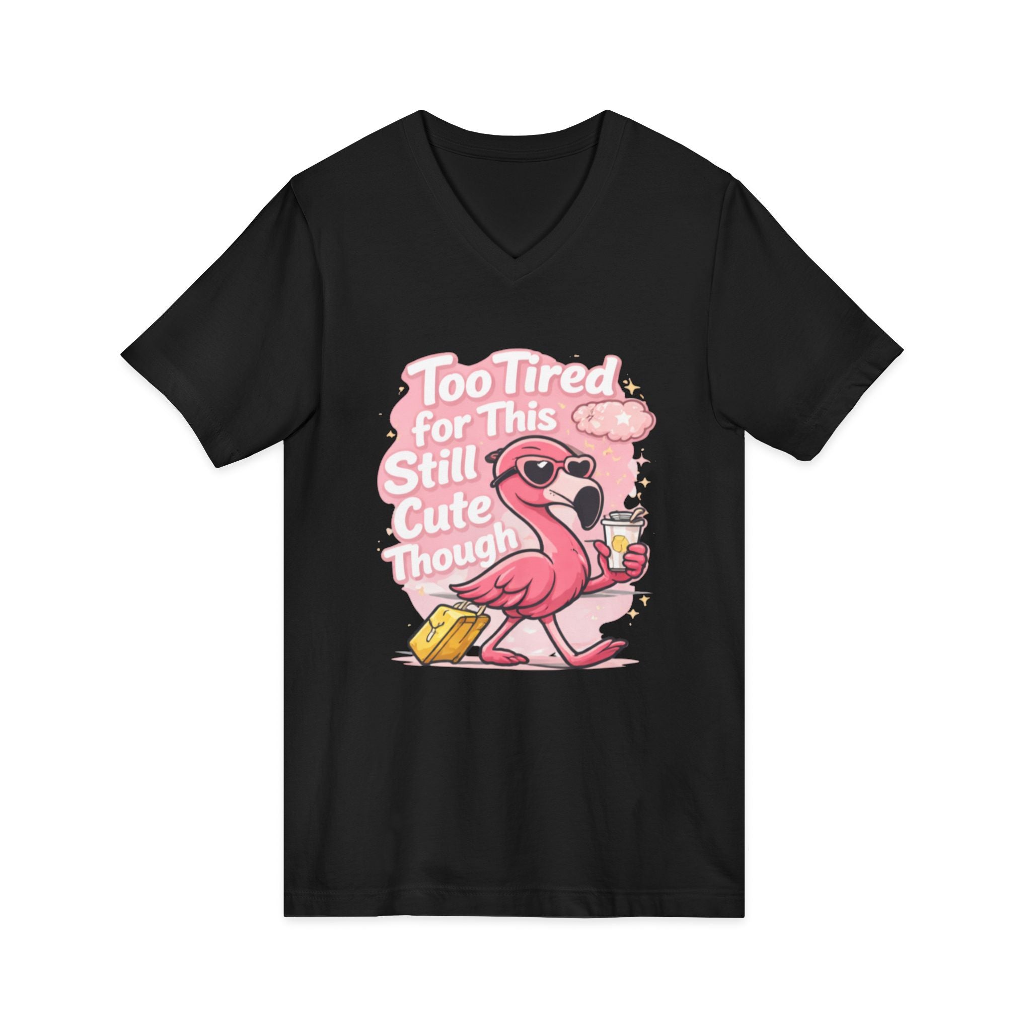 Unisex Jersey Short Sleeve V-Neck Tee