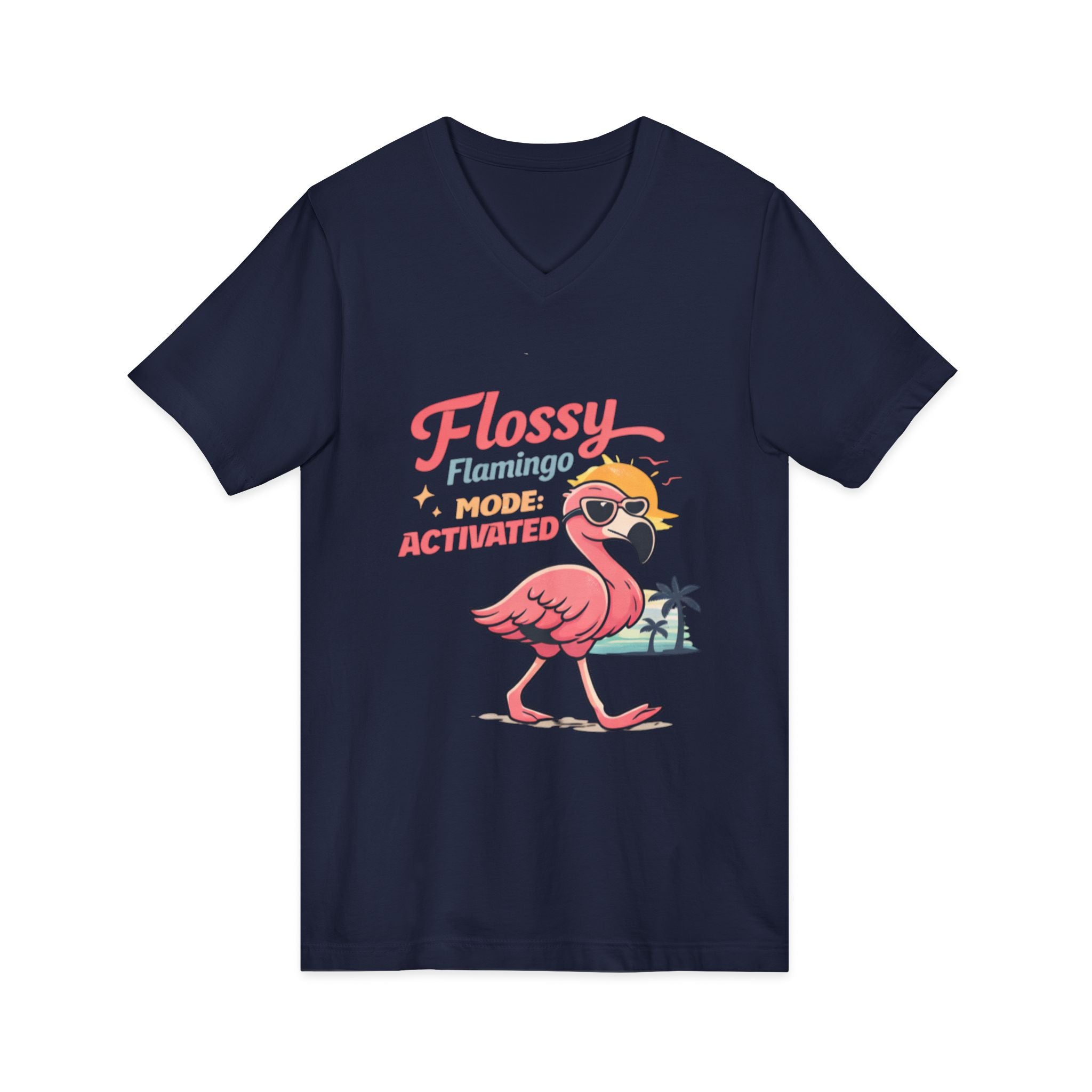 Unisex Jersey Short Sleeve V-Neck Tee