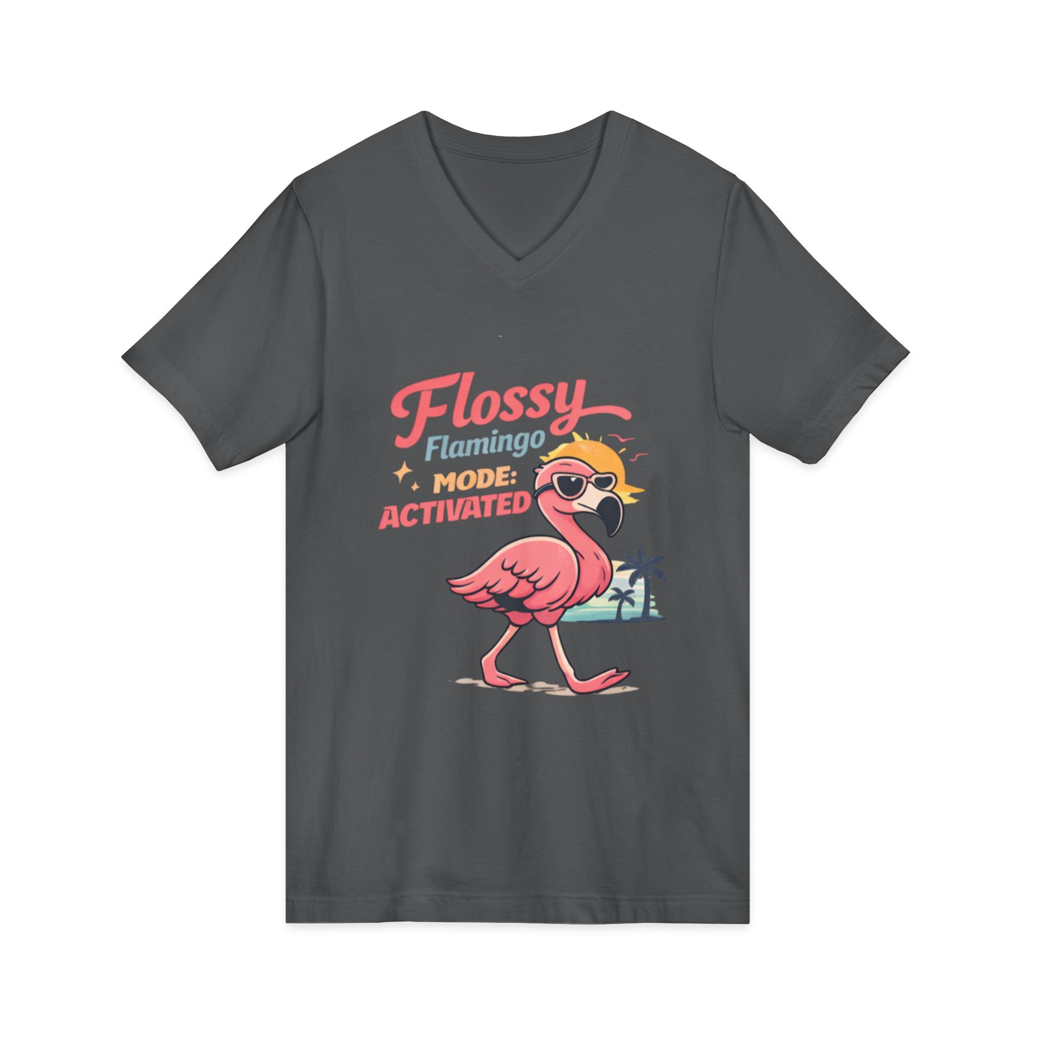 Unisex Jersey Short Sleeve V-Neck Tee